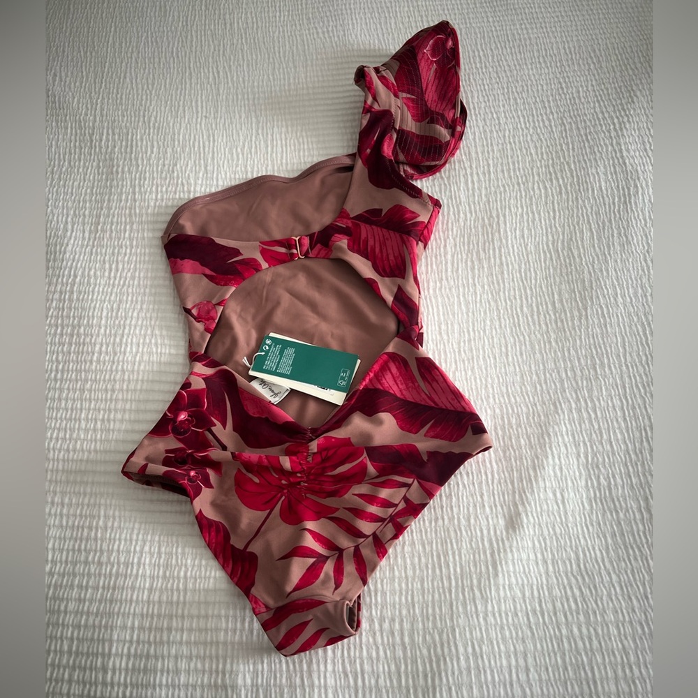 NWT Johanna Ortiz x H&M One-Shoulder Swimsuit - Picture 9 of 12